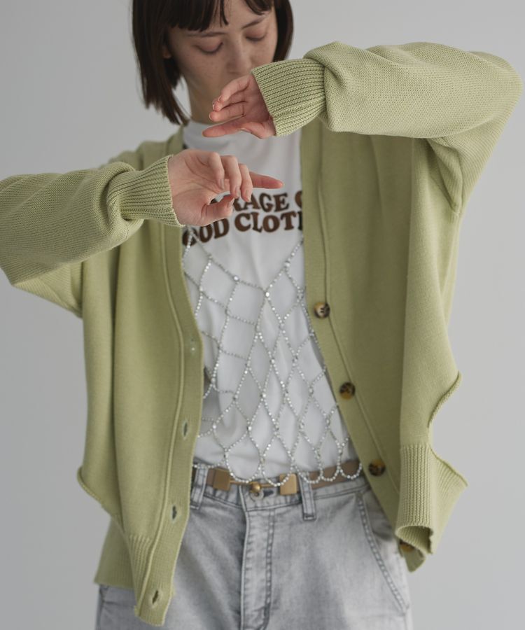 GARAGE OF GOOD CLOTHING「カットアウトニットカーディガン」|カーディガン|