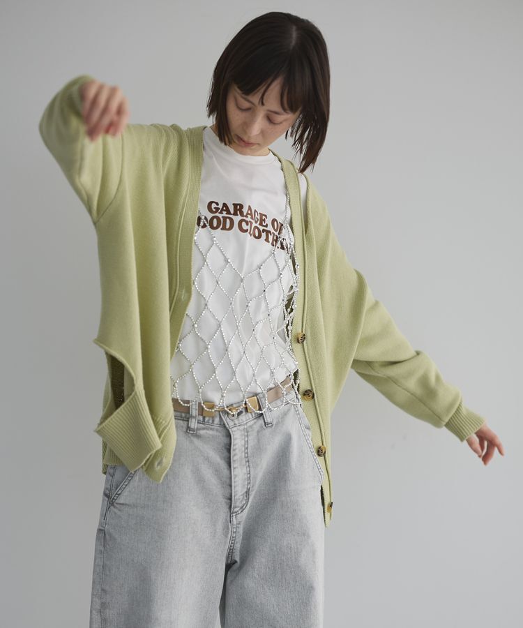 GARAGE OF GOOD CLOTHING「カットアウトニットカーディガン」|カーディガン|
