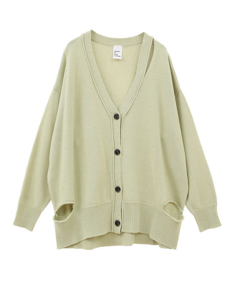 GARAGE OF GOOD CLOTHING「カットアウトニットカーディガン」|カーディガン|