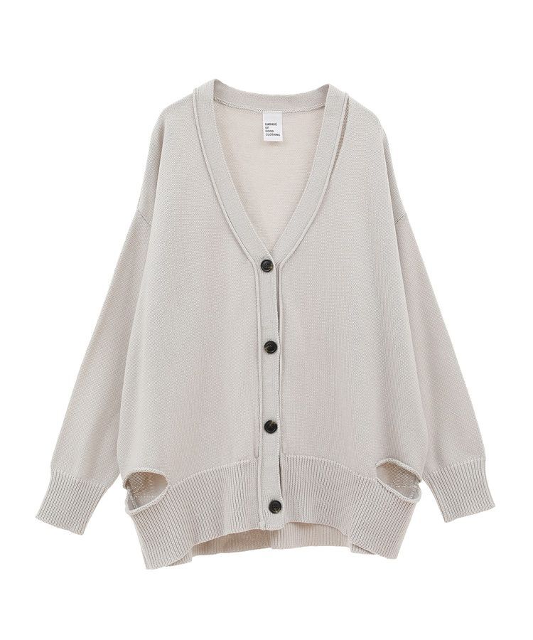 GARAGE OF GOOD CLOTHING「カットアウトニットカーディガン」|カーディガン|