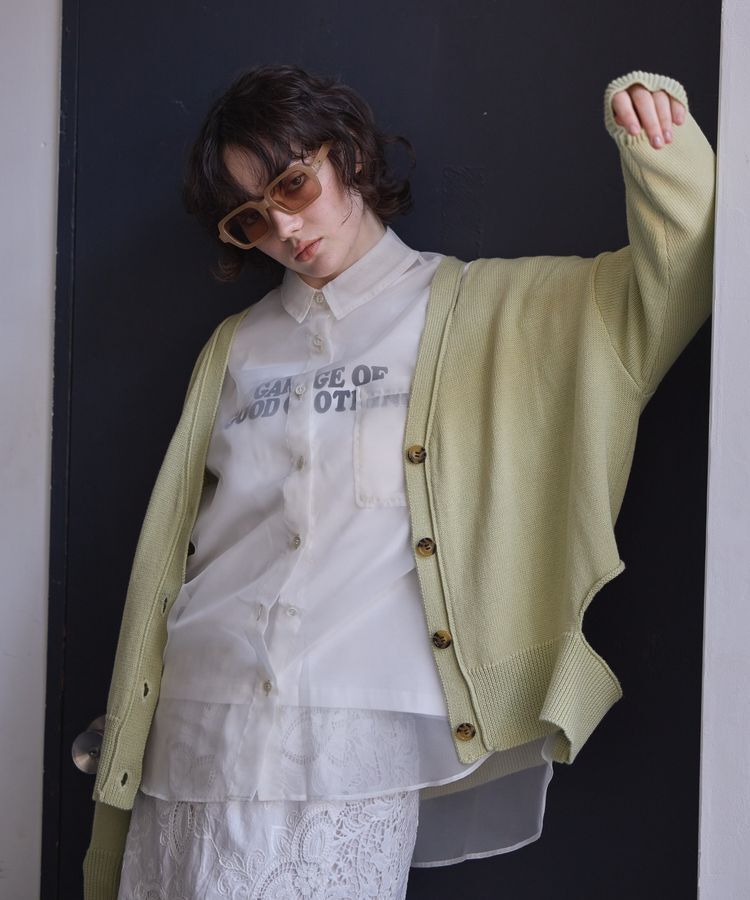 GARAGE OF GOOD CLOTHING「カットアウトニットカーディガン」|カーディガン|