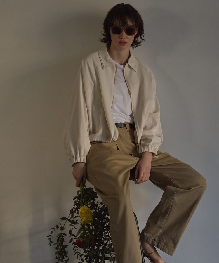 GARAGE OF GOOD CLOTHING「ドビークロスジップブルゾン」|ブルゾン・スタジャン|Off White