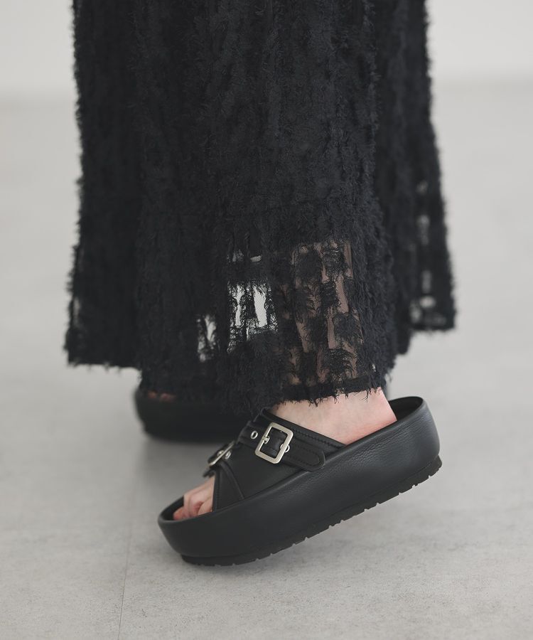 GARAGE OF GOOD CLOTHING「チュールティアードスカート」|フレア|