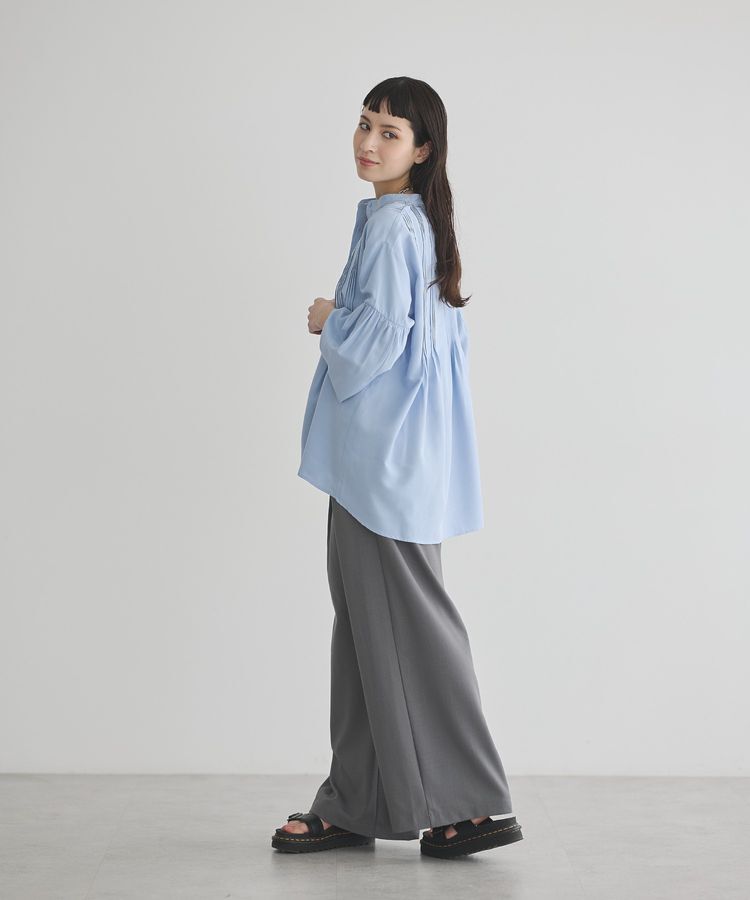 GARAGE OF GOOD CLOTHING「ピンタックボリューム袖フレアーブラウス」|シャツ・ブラウス|