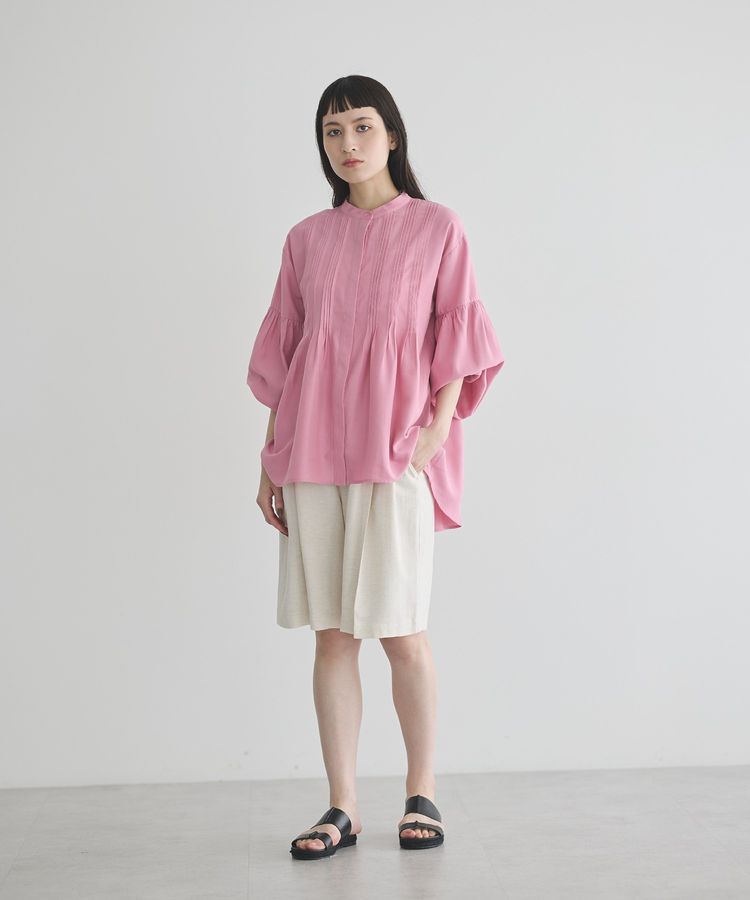 GARAGE OF GOOD CLOTHING「ピンタックボリューム袖フレアーブラウス」|シャツ・ブラウス|