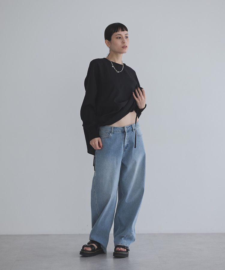 GARAGE OF GOOD CLOTHING「サイドドロストＴブラウス」|シャツ・ブラウス|