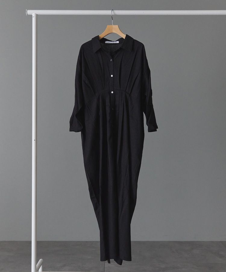 GARAGE OF GOOD CLOTHING「リネンタックロングワンピ-ス」|ワンピース|