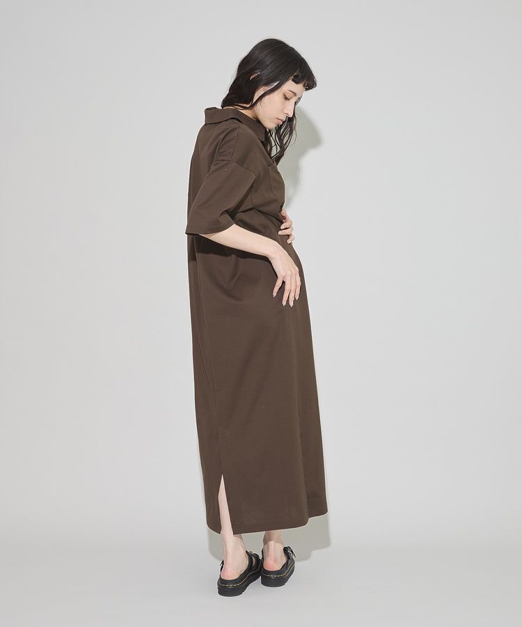 GARAGE OF GOOD CLOTHING「【日本製】ポロ襟ZIP付ワンピース」|ワンピース|