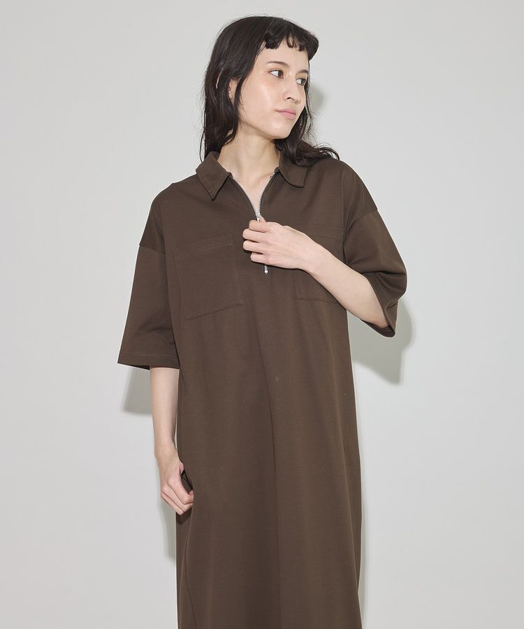 GARAGE OF GOOD CLOTHING「【日本製】ポロ襟ZIP付ワンピース」|ワンピース|