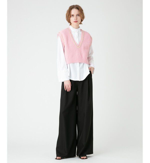 LOULOU WILLOUGHBY「【LOULOU WILLOUGHBY】チェーントリムミニベスト」|ベスト・ジレ|