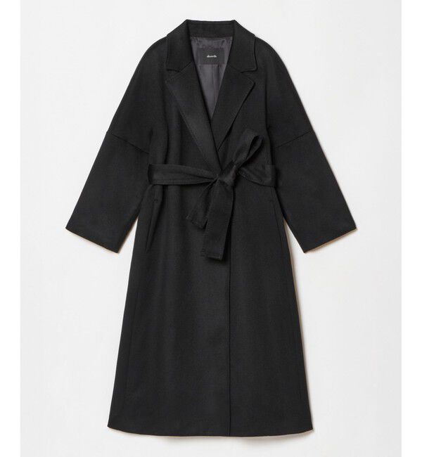 allureville「◇カシミヤビーバーコート」|トレンチコート|ブラック