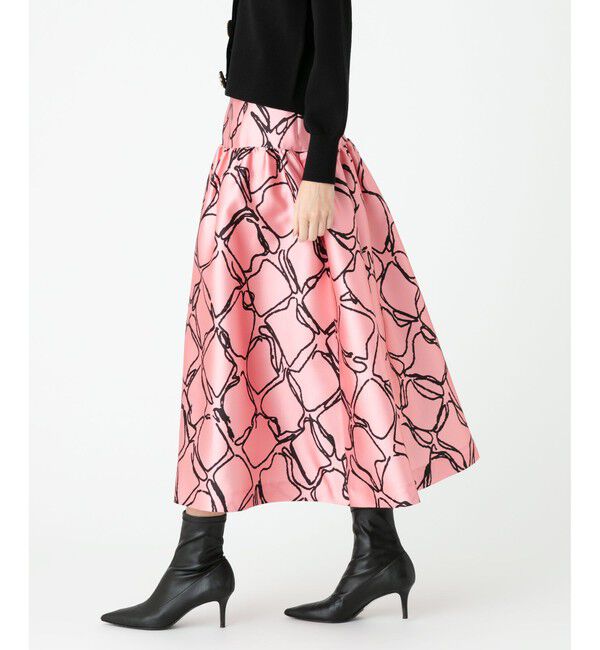 LOULOU WILLOUGHBY「【LOULOU WILLOUGHBY】ランバスチェックスカート」|スカート|