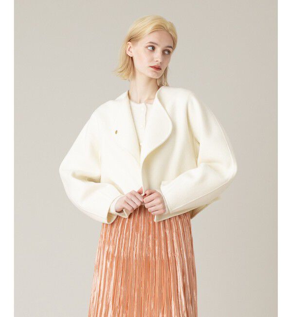 LOULOU WILLOUGHBY「【LOULOU WILLOUGHBY】シャルムビーバーリバージャケット」|ノーカラージャケット|