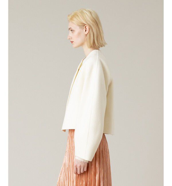 LOULOU WILLOUGHBY「【LOULOU WILLOUGHBY】シャルムビーバーリバージャケット」|ノーカラージャケット|