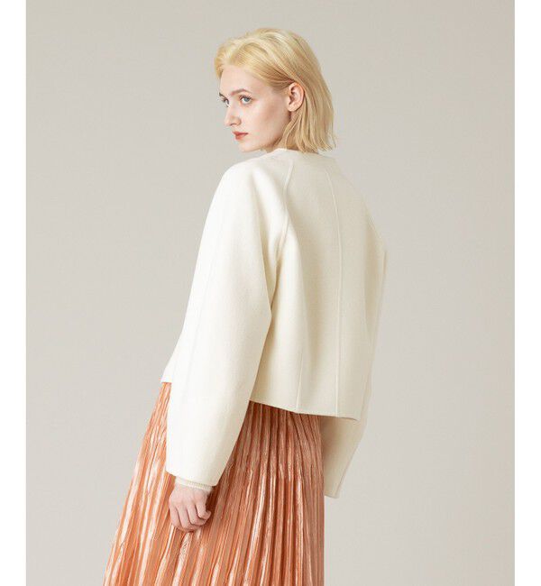 LOULOU WILLOUGHBY「【LOULOU WILLOUGHBY】シャルムビーバーリバージャケット」|ノーカラージャケット|