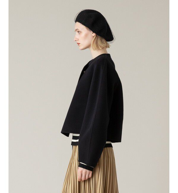 LOULOU WILLOUGHBY「【LOULOU WILLOUGHBY】シャルムビーバーリバージャケット」|ノーカラージャケット|