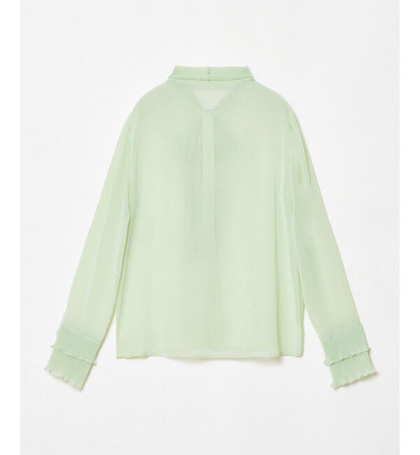 LOULOU WILLOUGHBY「【LOULOU WILLOUGHBY】プリーツリボンブラウス」|シャツ・ブラウス|