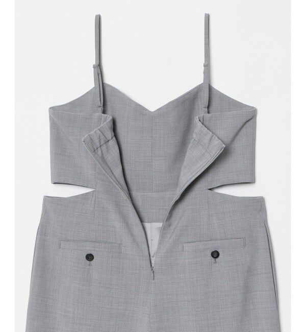 allureville「ストレッチトロサロペットパンツ」|オールインワン|