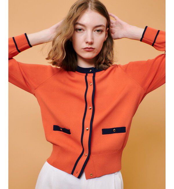 allureville「◇ハイショクポケットクルーカーディガン」|カーディガン|