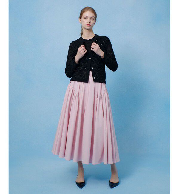 LOULOU WILLOUGHBY「【LOULOU WILLOUGHBY】キリカエタックタフタスカート」|スカート|