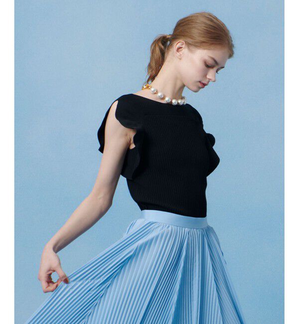 LOULOU WILLOUGHBY「【LOULOU WILLOUGHBY】スキャーラッププルオーバー」|ニット・セーター|