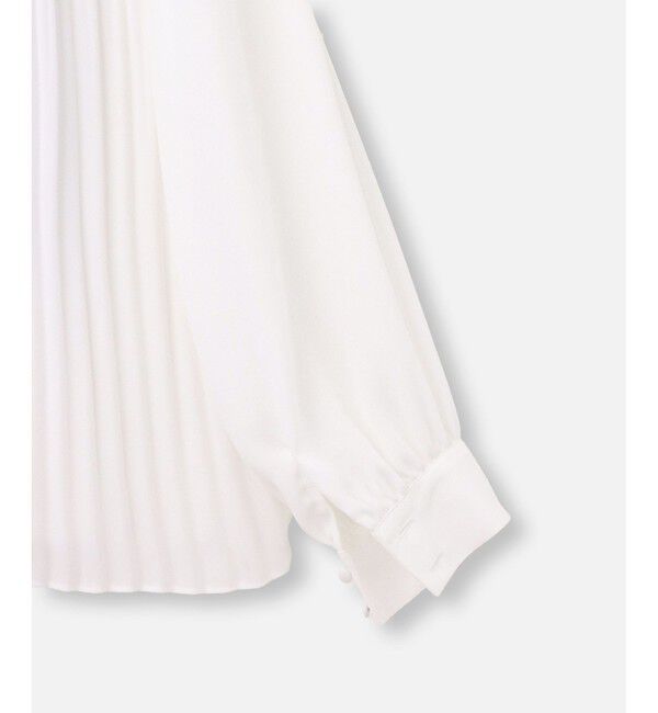 LOULOU WILLOUGHBY「【LOULOU WILLOUGHBY】プリーツリボンブラウス」|シャツ・ブラウス|