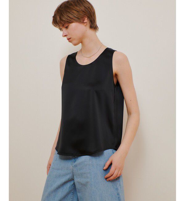 allureville「サテンタンクブラウス」|シャツ・ブラウス|