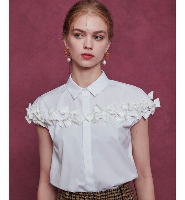LOULOU WILLOUGHBY「【LOULOU WILLOUGHBY】メニーリボンシャツ」|その他|