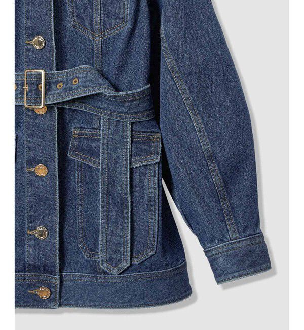 LOULOU WILLOUGHBY「【LOULOU WILLOUGHBY】カーブスリーブデニムジャケット」|デニムジャケット|