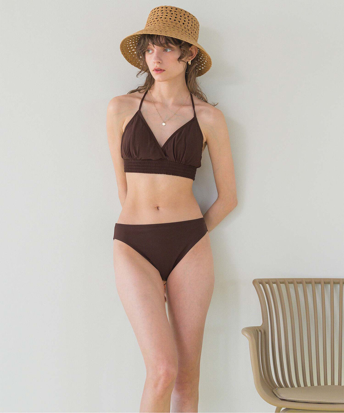 SEA DRESS「バックリボンホルターネックビキニ/水着」|ビキニ|