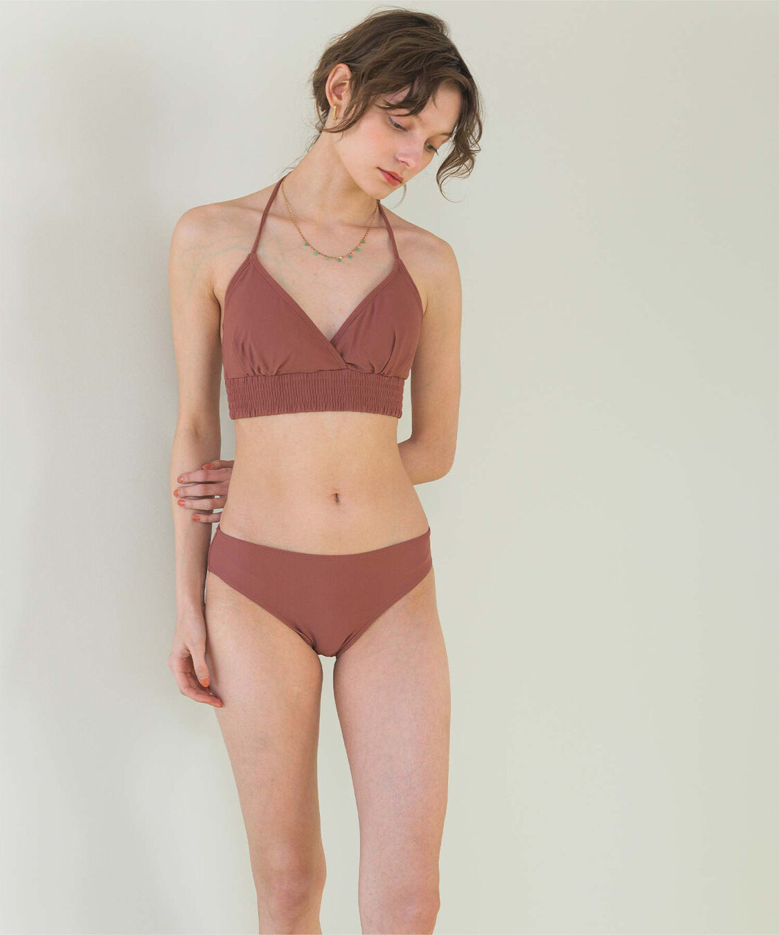 SEA DRESS「バックリボンホルターネックビキニ/水着」|ビキニ|