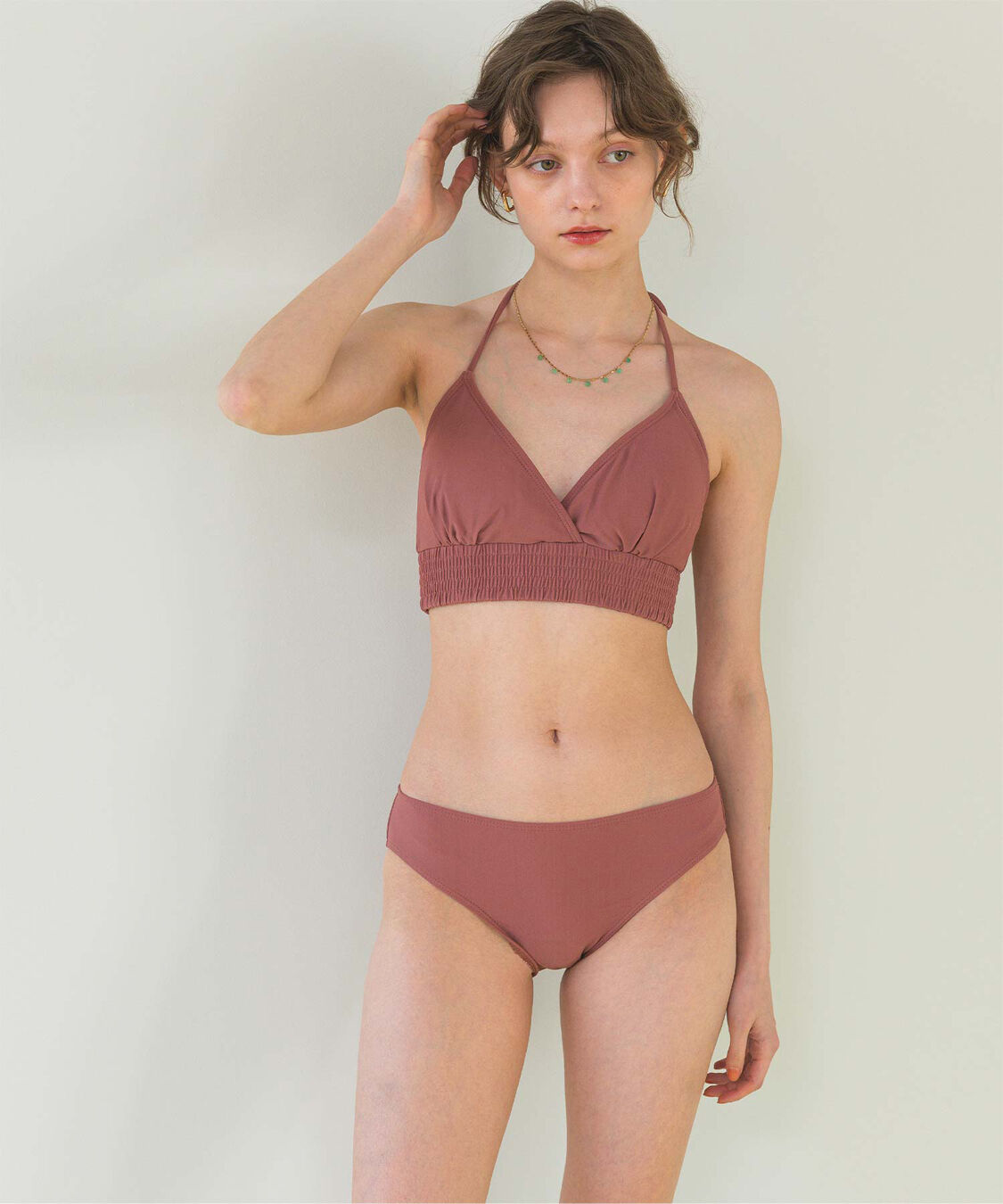 SEA DRESS「バックリボンホルターネックビキニ/水着」|ビキニ|