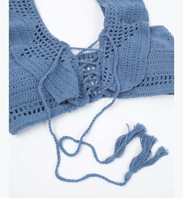 SEA DRESS「ショルダーフリルクロシェビキニ」|ビキニ|