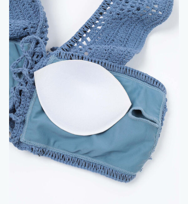 SEA DRESS「ショルダーフリルクロシェビキニ」|ビキニ|