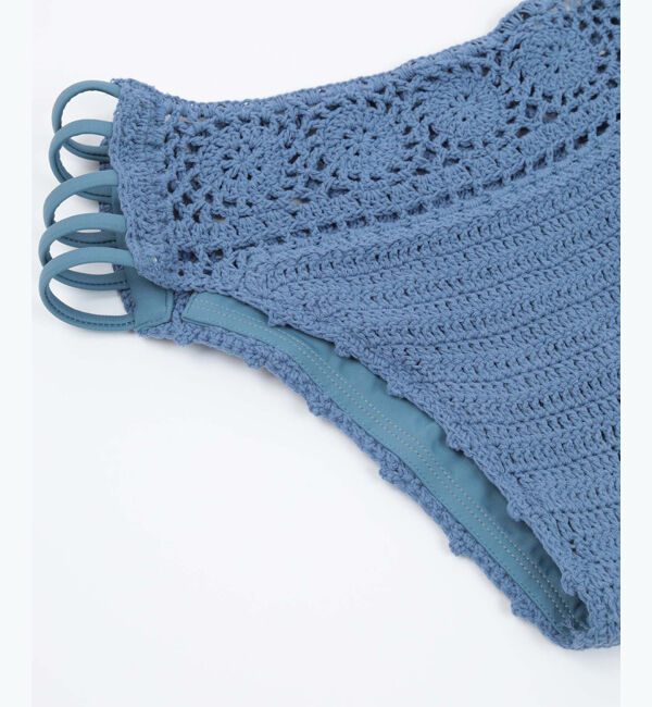 SEA DRESS「ショルダーフリルクロシェビキニ」|ビキニ|