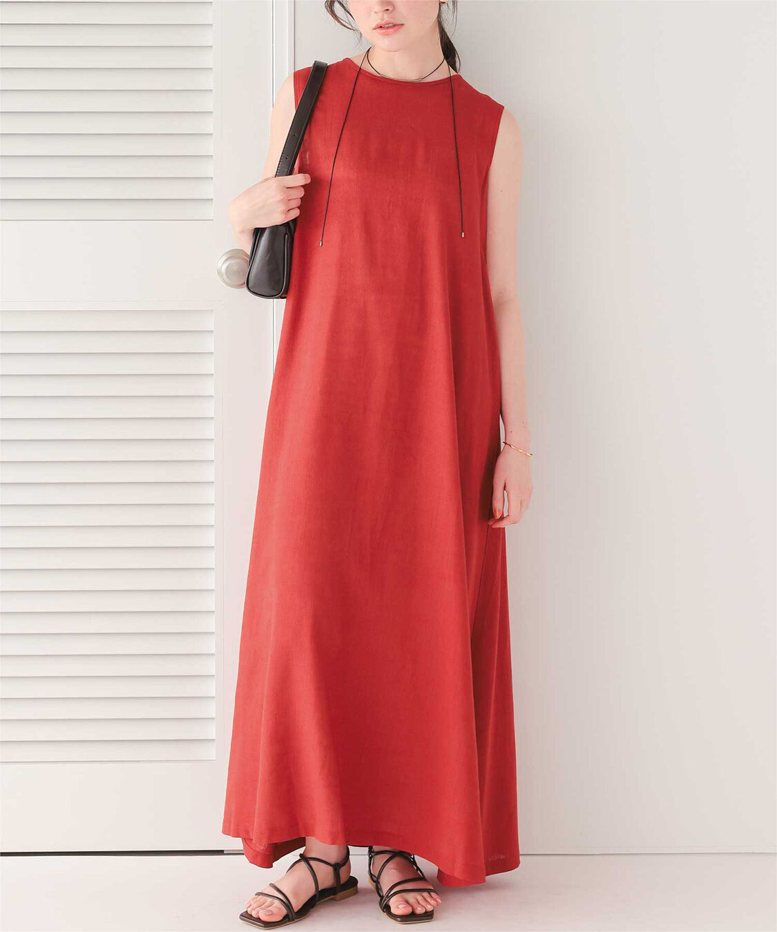 titivate「リネン混2wayリボンマキシワンピース」|ワンピース|