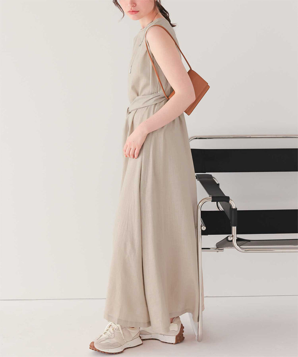 titivate「リネン混2wayリボンマキシワンピース」|ワンピース|