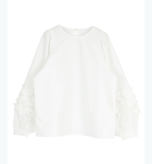 titivate「袖ﾌﾘﾙﾃﾞｻﾞｲﾝｷﾞｬｻﾞｰﾌﾞﾗｳｽ」|シャツ・ブラウス|