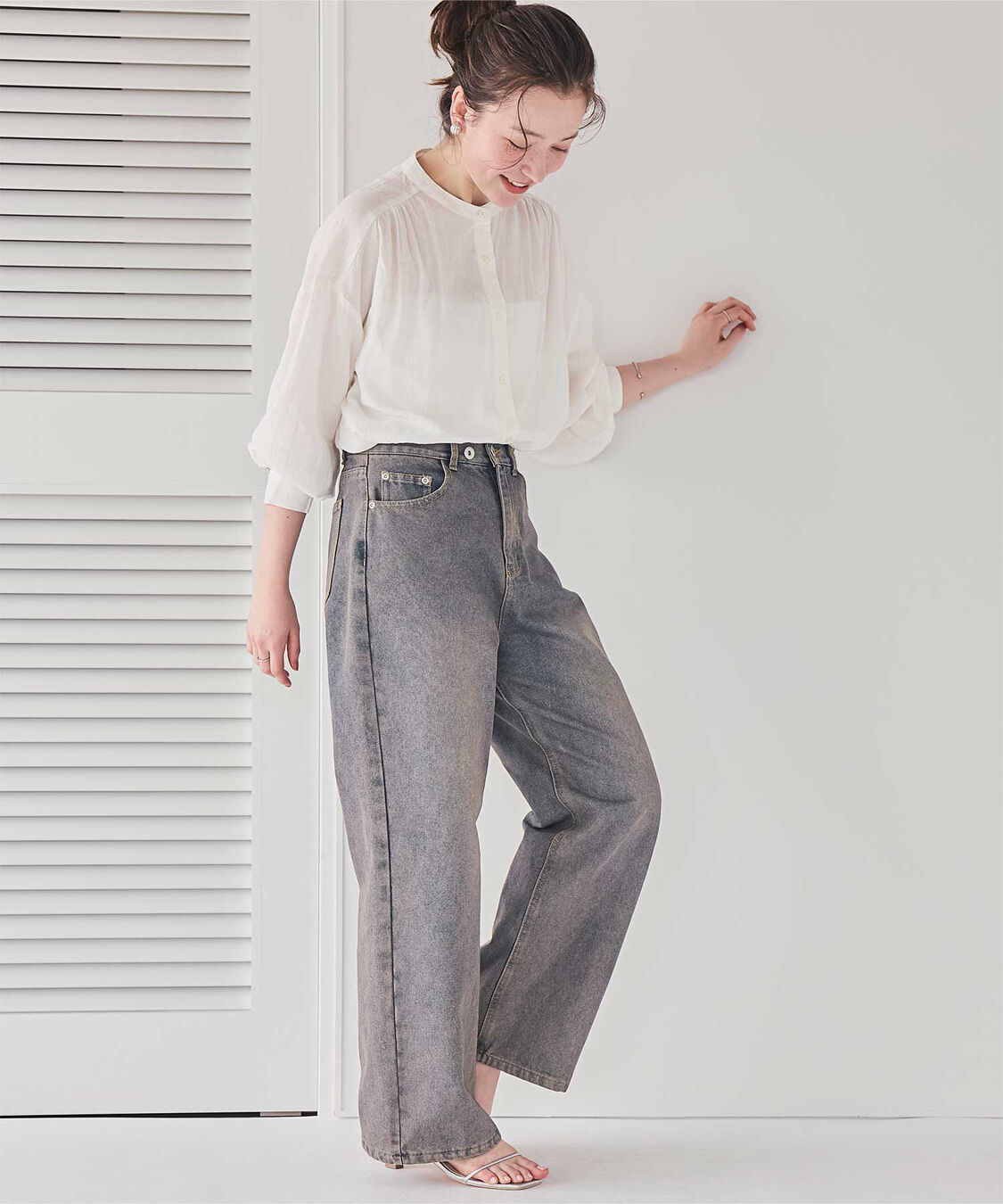 titivate「ギャザーシャツブラウス」|シャツ・ブラウス|