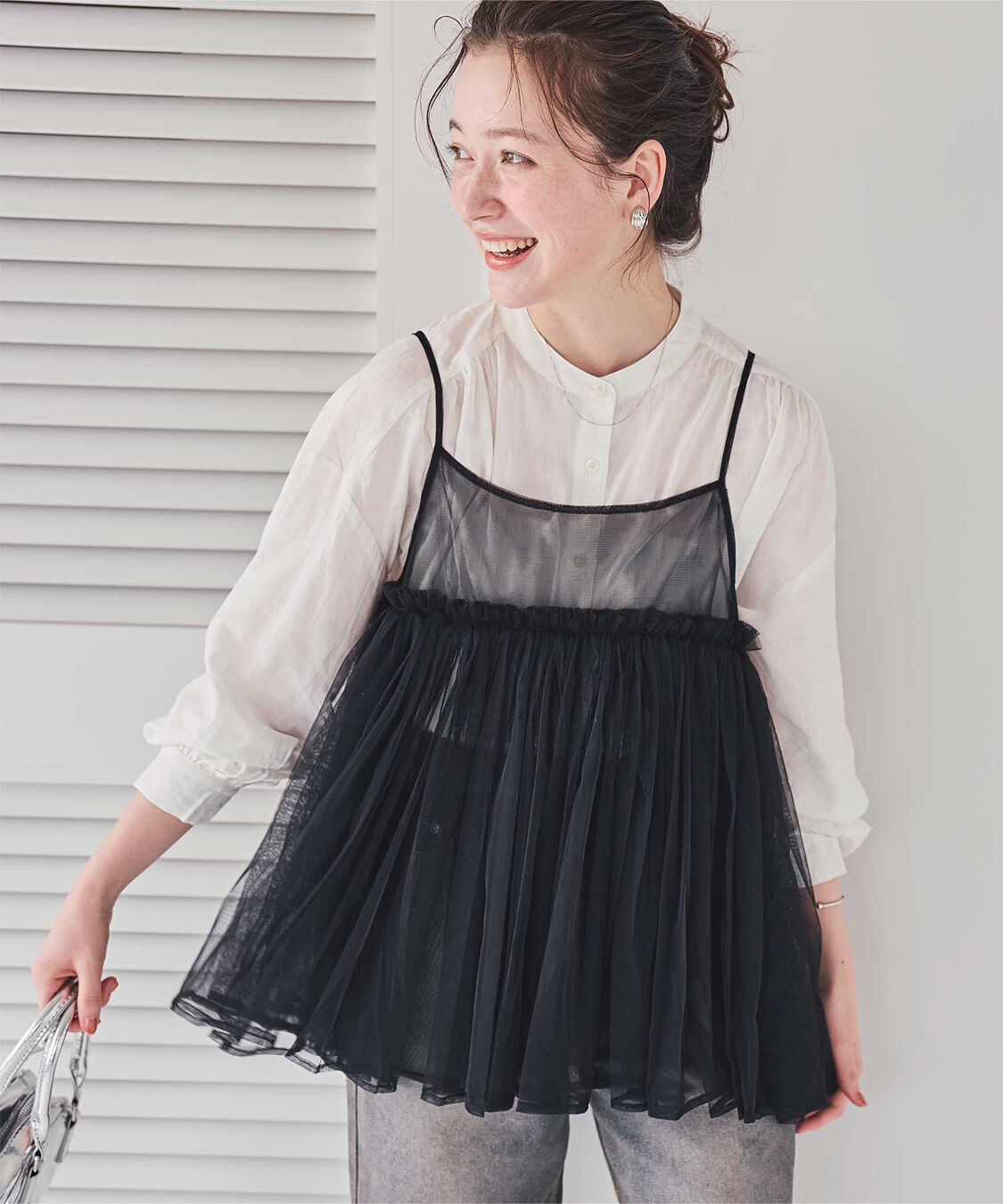 titivate「ギャザーシャツブラウス」|シャツ・ブラウス|