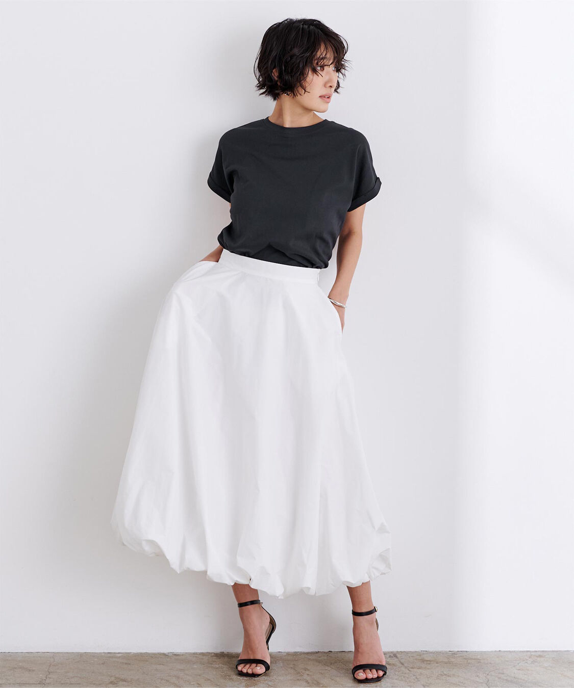 ur's「汗染み防止ダブルカフスTシャツ」|Tシャツ・カットソー|