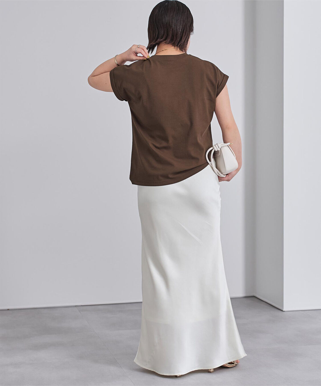 ur's「汗染み防止ダブルカフスTシャツ」|Tシャツ・カットソー|