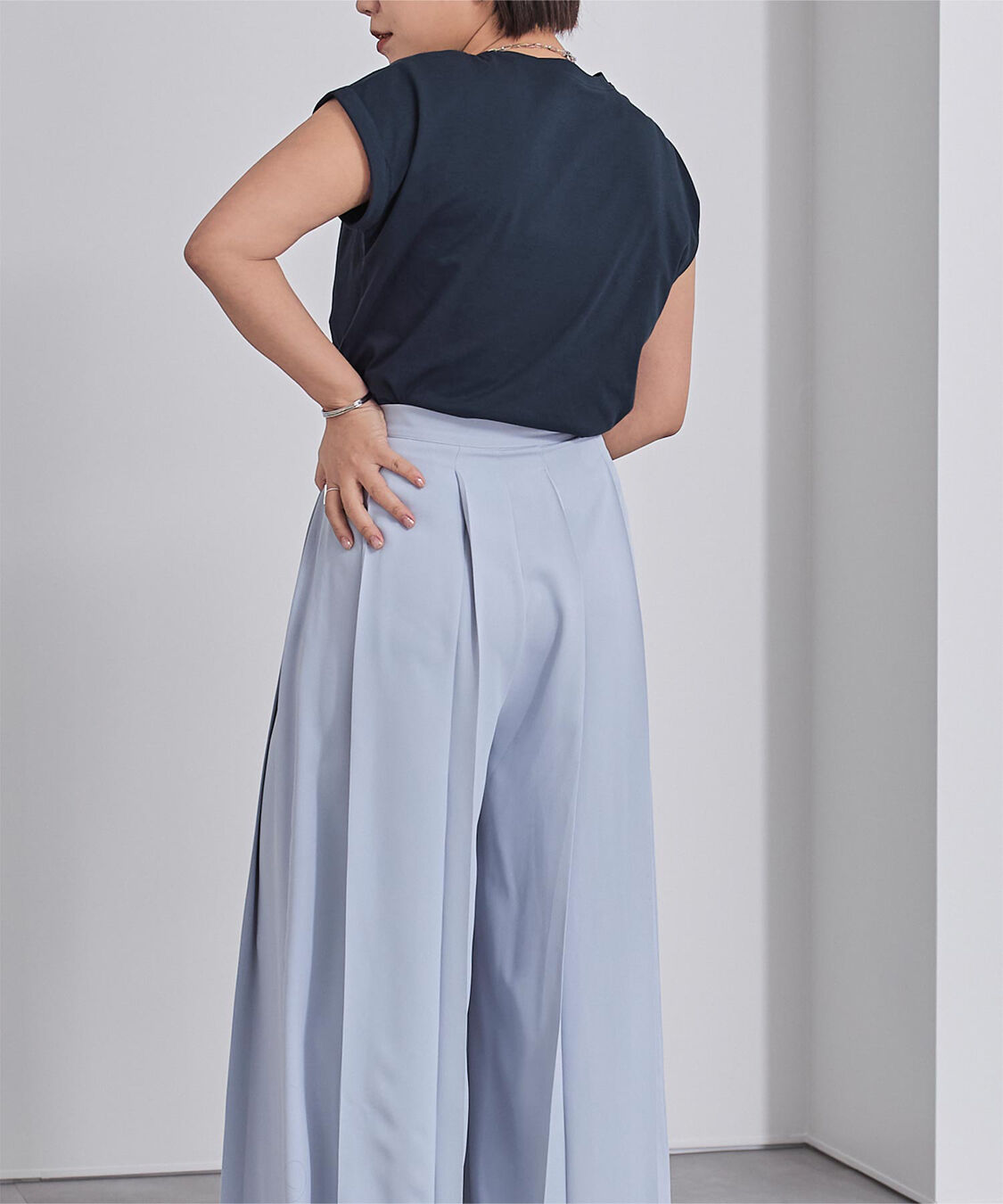 ur's「汗染み防止ダブルカフスTシャツ」|Tシャツ・カットソー|