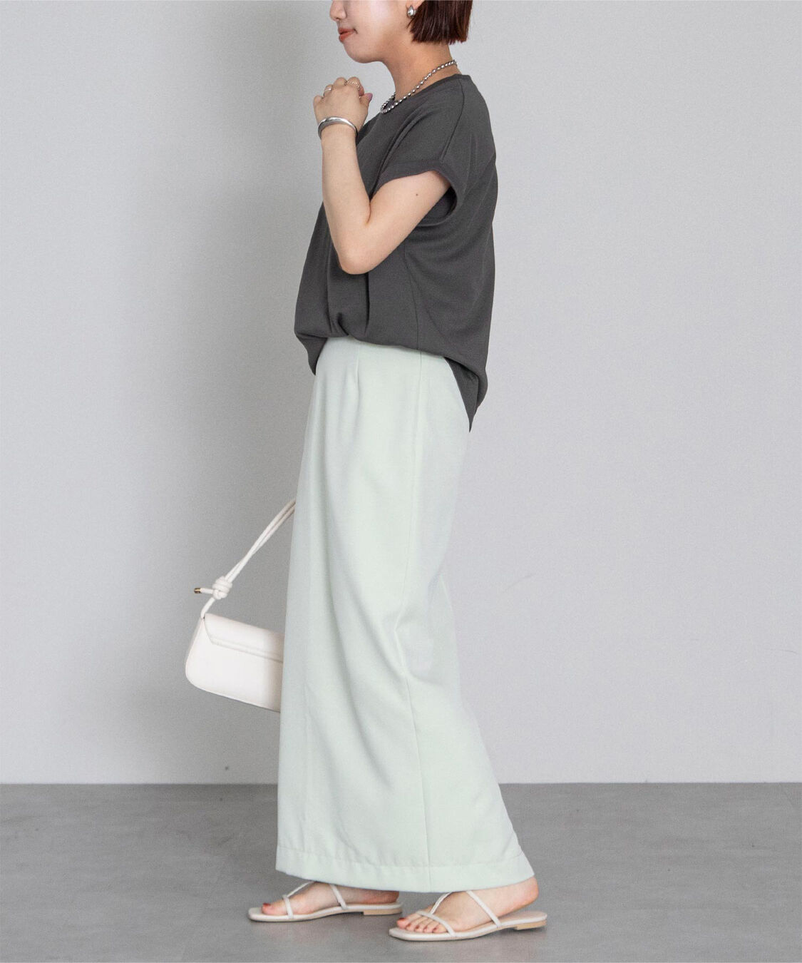 ur's「汗染み防止ダブルカフスTシャツ」|Tシャツ・カットソー|