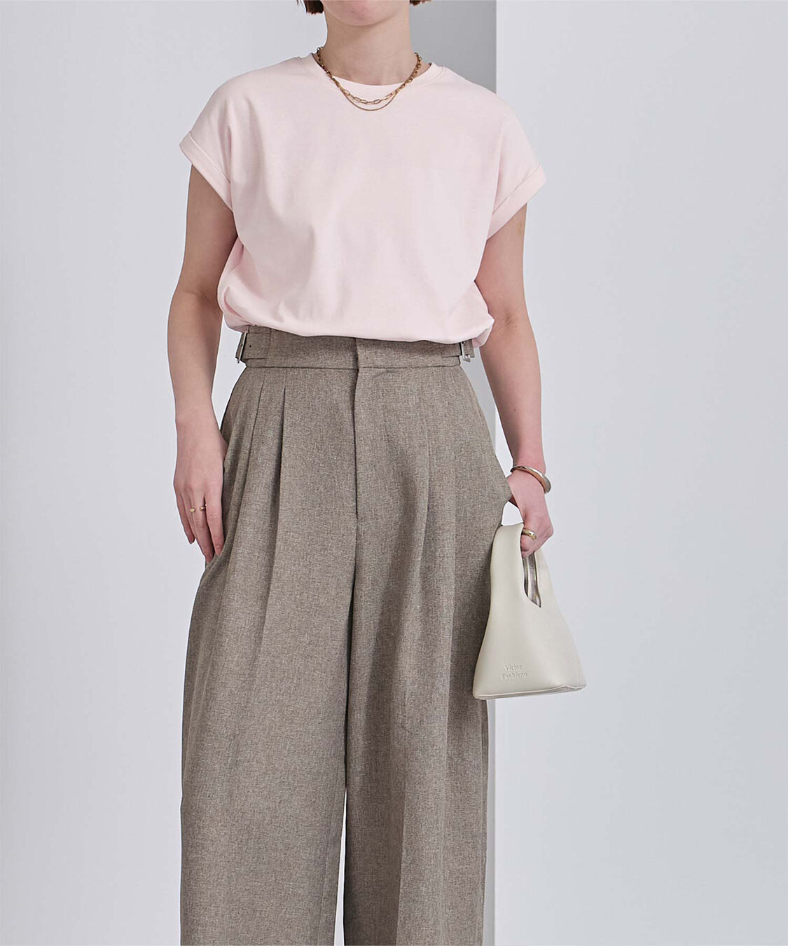 ur's「汗染み防止ダブルカフスTシャツ」|Tシャツ・カットソー|