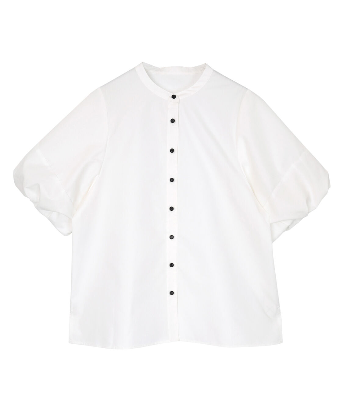 ur's「釦配色バルーンスリーブブラウス」|シャツ・ブラウス|