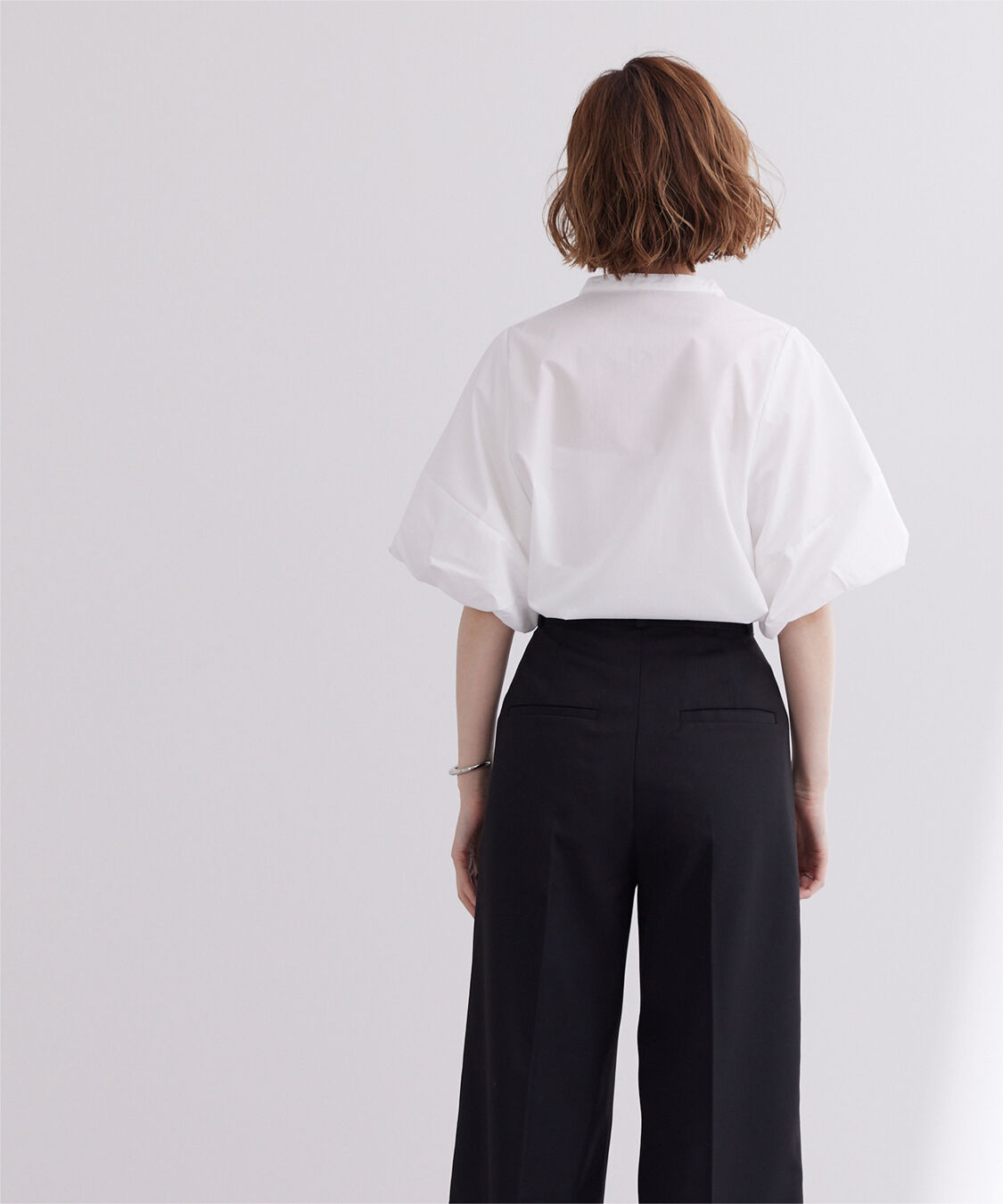 ur's「釦配色バルーンスリーブブラウス」|シャツ・ブラウス|