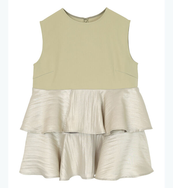 ur's「【星玲奈さんコラボアイテム】ノースリーブティアードトップス」|Tシャツ・カットソー|ライトカーキ