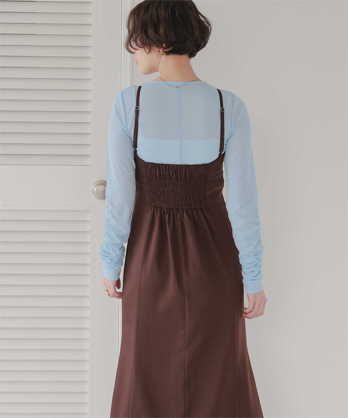 titivate「袖シャーリングシアートップス」|Tシャツ・カットソー|