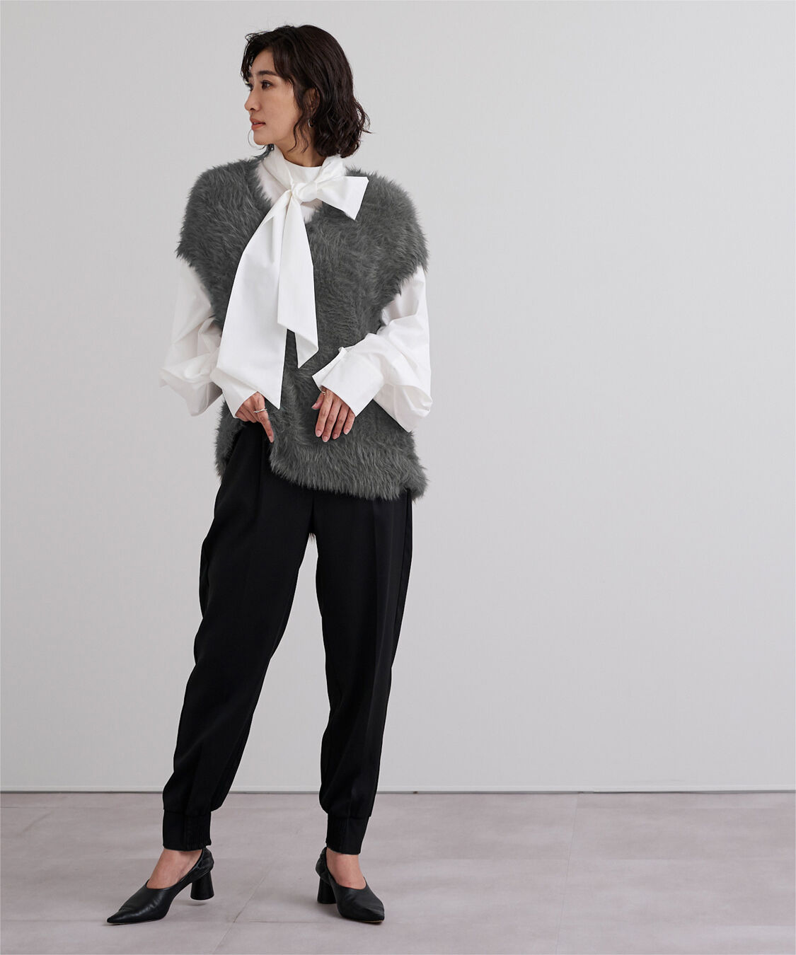 ur's「シャギーニットベスト」|ニット・セーター|